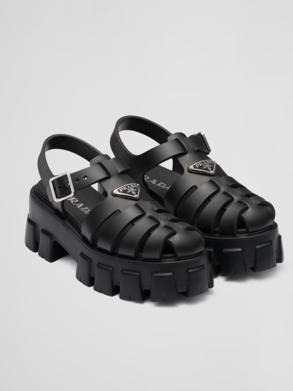 Prada Women’s Monolith Foam Rubber Sandals